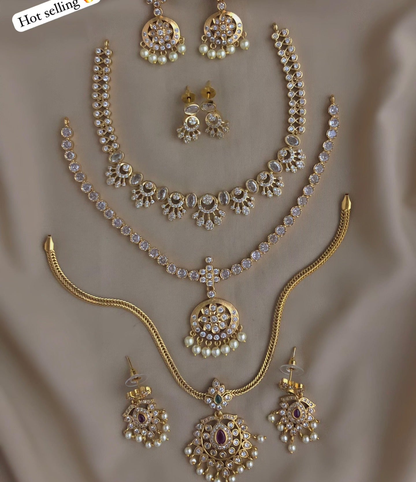 Mayara Super Diamond Sale Necklace combo Set
