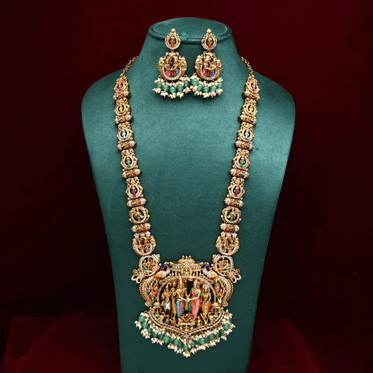 Antique Nagas Srinivasa Kalyanam Bridal Haaram Set